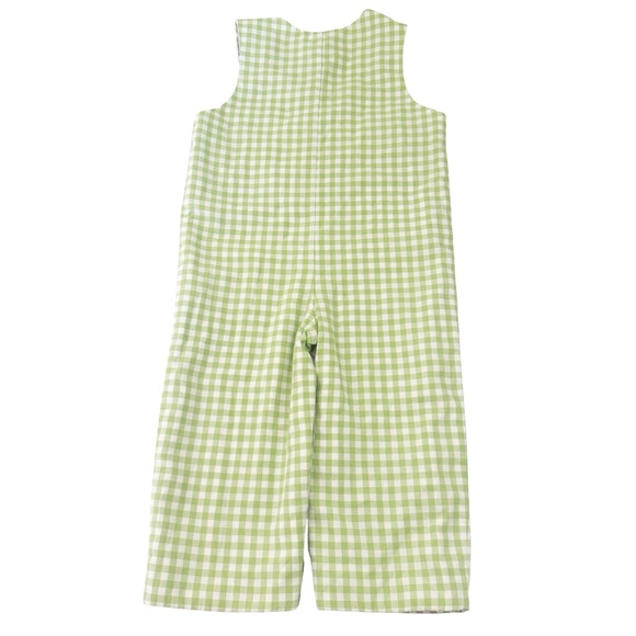 Shrimp & Grits Kids Toddler Pumpkin Truck Santa Reversible Checkered Longall 2T - Picture 9 of 13